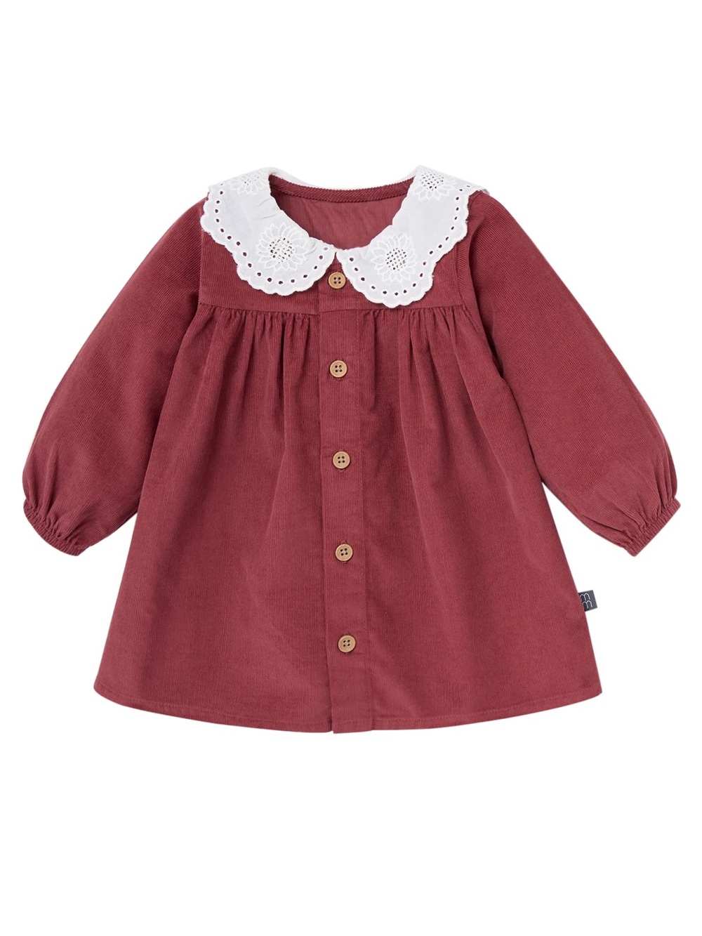 Girls Button-Front Dress with collar size 12m